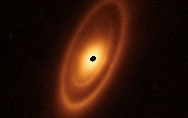 JWST Sees Alien Asteroid Belt about Nearby Star