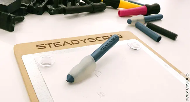 Magnetic Pen Set Stabilizes Writing for Parkinson’s Sufferers