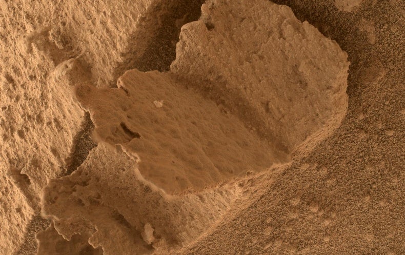 What Designed This Mini Guide-Formed Rock on Mars?