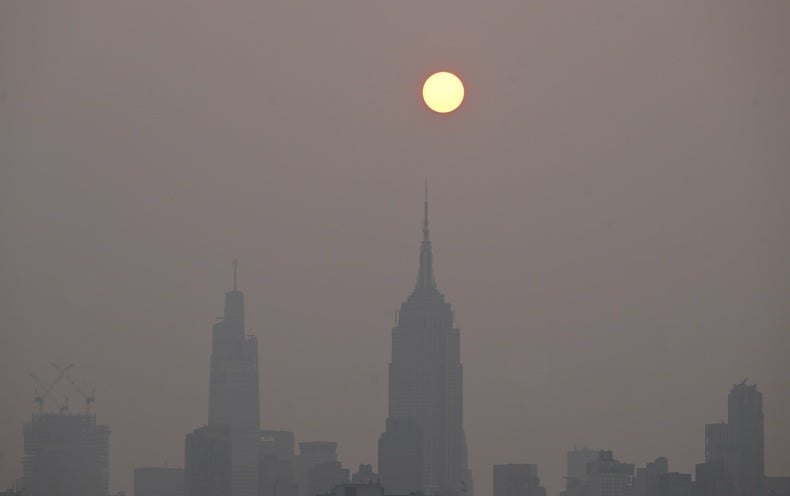 Images Show Wildfire Smoke Choking the East Coast