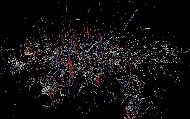 Odd Giant Filaments Expose a Thriller at the Milky Way’s Heart