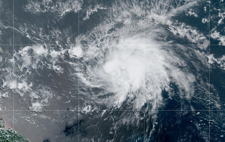 Record Warm Atlantic Fuels an Unusual Tropical Storm