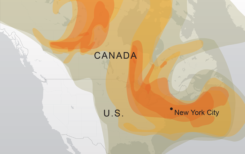 See How the Wildfire Smoke Spread Throughout the U.S.