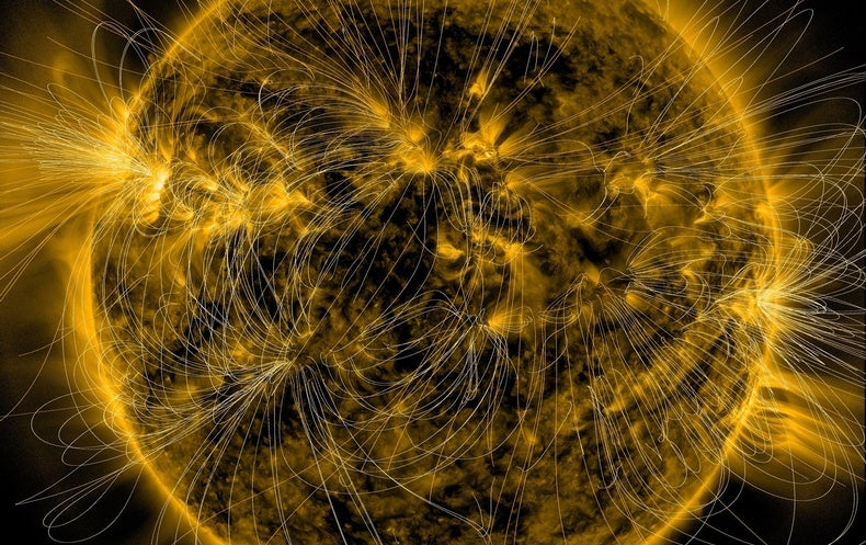 The Sun’s Magnetic Poles Are Vanishing