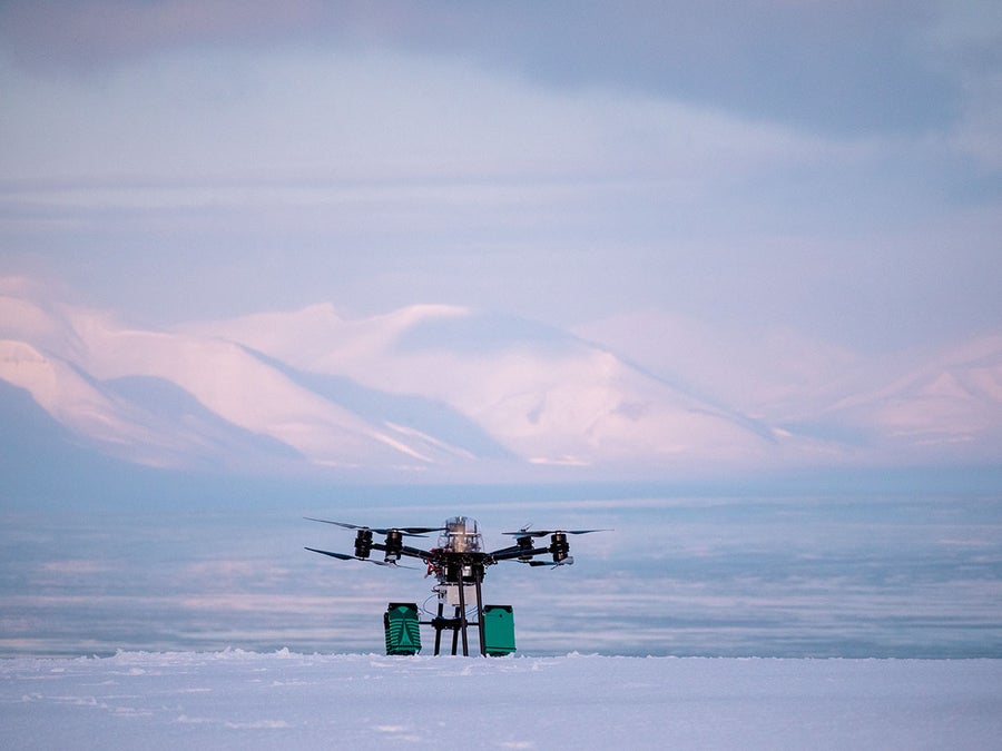 Polar Bear Dens Are Tough for People to See, but Drone-Mounted Radar Can Assist
